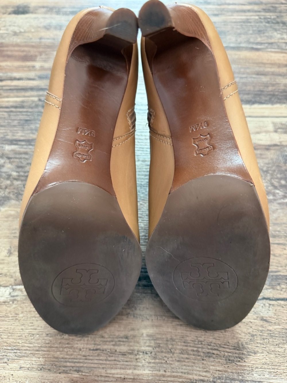 Women's Tory Burch Booties Bristol High-Heel Almond size 9.5 - Picture 10 of 10